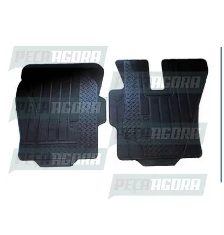 TAPETE BORRACHA MERCEDES BENZ ATEGO/ACCELO/AXOR/ATRON JOGO 2 PECAS (439413)