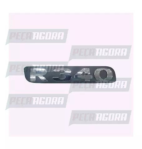 EMBLEMA PLASTICO GRADE CROMADO PARA SCANIA ANTIGO ''G340'' (452286)