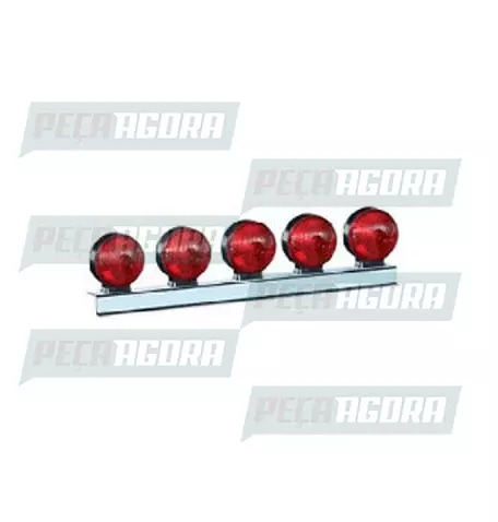 LANTERNA TRASEIRA 05 LENTES JEEP COM SUPORTE - VM PL0404 PRADOLUX (443944)