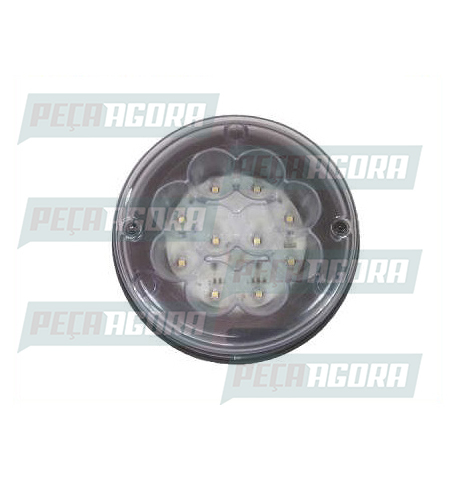 LANTERNA TRASEIRA RANDON COM 10 LEDS 24V CRIST.125MM - M SUL (452993)