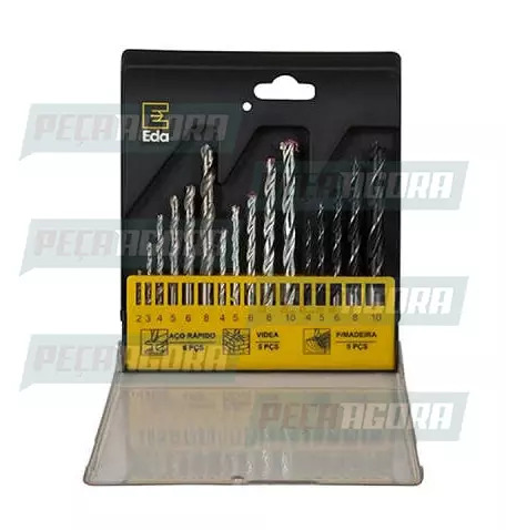 BROCA JOGO ACO HSS COM 16 PECAS (446235)