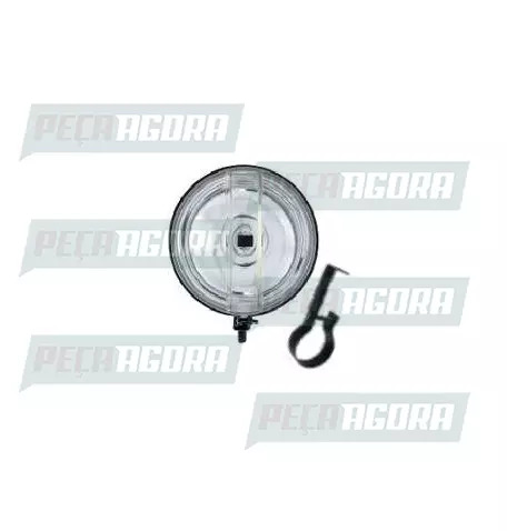 FAROL MILHA LONGO ALCANCE REDONDO VIDRO LISO 110MM COM SUPORTE (455113)