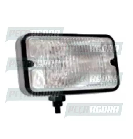 PAR FAROL MILHA RETANG.LISO 155MMX95MM SUP.CHAPA AMARELO FORT LUZ (448647)