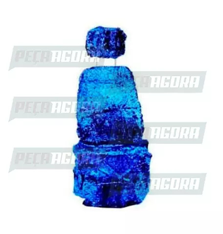 CAPA PELUCIA CHINIL BANCO C/LOGO MB 1113 CARONA GAUCHA AZUL (446217)