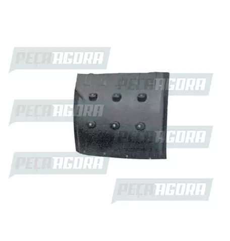 MEIO PARALAMA PARA SCANIA 114/124 DIANTEIRO DIREITO/TRASEIRO ESQUERDO PRETO PLAS