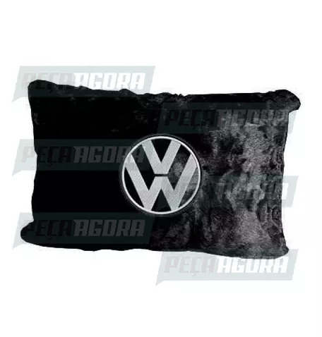 ALMOFADA CHINIL CURLY 45X45/50X40/50X50 C/LOGO VW PT (447853)