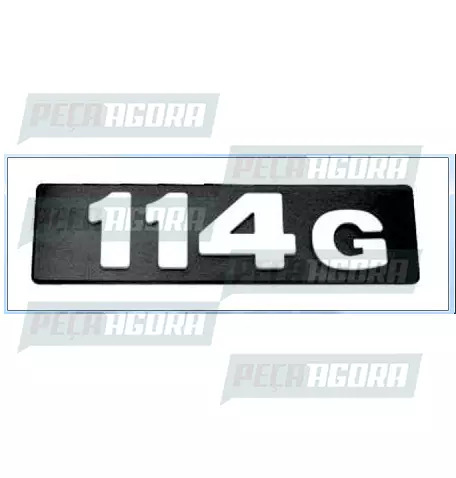 EMBLEMA PLASTICO GRADE ORIGINAL PARA SCANIA 114 ''114G'' (13903092)