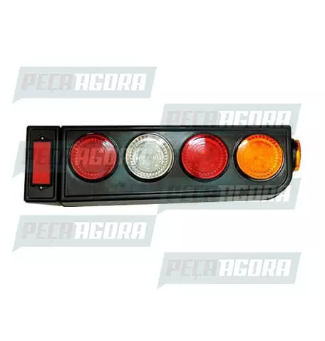 LANTERNA TRASEIRA CARRETA RANDON MODERNA LED 24V COM ABA DIREITO AF (448231)