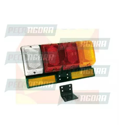 LANTERNA TRASEIRA 04 LENTES BAU GRANDE COM RE COM REFLETIVO AM RN (456952)