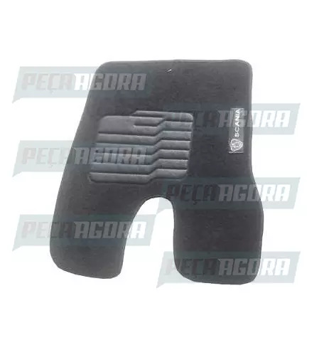 TAPETE CARPETE ORIGINAL MODELADO C/LOGO SC MOTORISTA CINZA PREMIUM (459562)