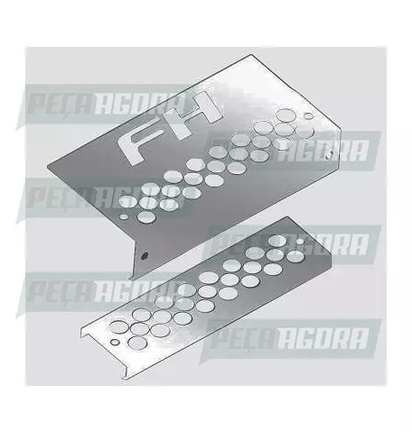 ACABAMENTO ESTRIBO VOLVO FH 2015... INOX DEGRAU ESCADA CAIXA BATERIA ESQUERDO (4