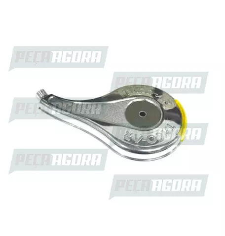 CALOTINHA CROMADA PLASTICA TACOAR COM REFLETOR LARANJA ESQUERDO RODOAR (424981)