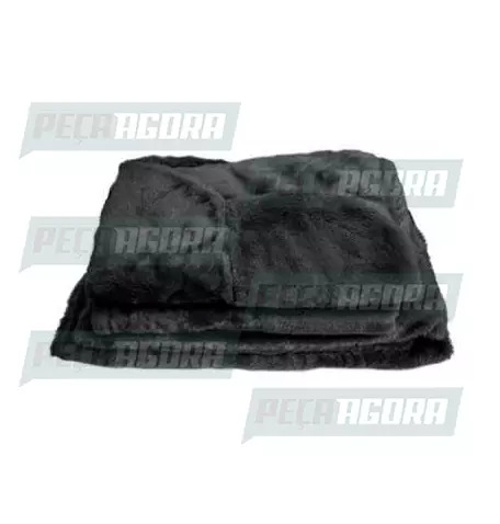 CAPA PELUCIA CHINIL BANCO S/LOGO MB 1113 MOTORISTA/CARONA GAUCHA PRETA (447446)