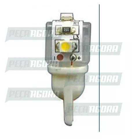 LAMPADA LED ESMAGADA 24V 03 LEDS AZUL (439917)