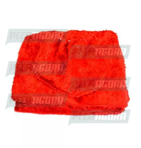 CAPA PELUCIA CHINIL BANCO C/LOGO MB 709/912/1618/1620 CARONA GAUCHA VERMELHA (44