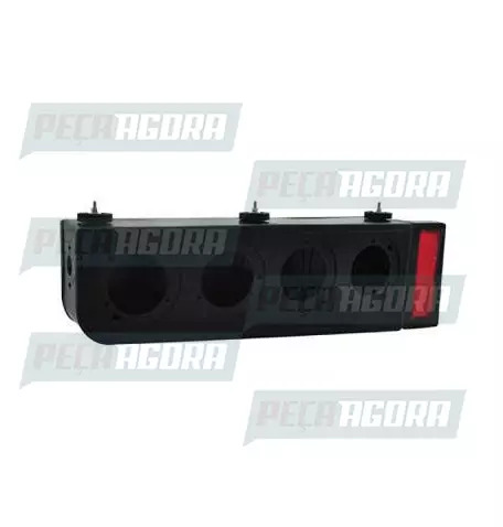 LANTERNA TRASEIRA SO CAIXA RANDON COM ABA REFLETIVA DIREITO PRADOLUX PL2006 (442