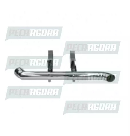 TUBO TERMINAL CURVO CROMADO 4,5'' LONGO 1540MM (KIT PARA SCANIA HIGHLINE) FABBOF