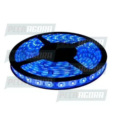 LAMPADA IMPORTADA LED FITA 12V 300 LEDS AZUL SLIM (05 MTS) SILICONE (445781)
