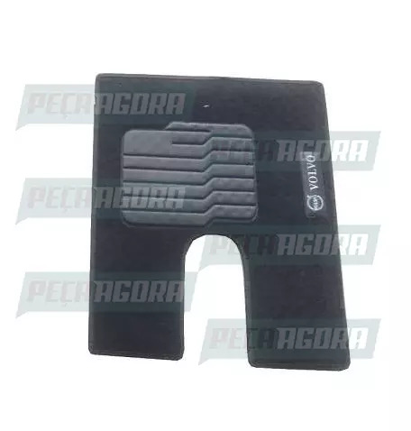TAPETE CARPETE C/LOGO VOLVO 50X60 MOTORISTA CINZA PREMIUM (459552)