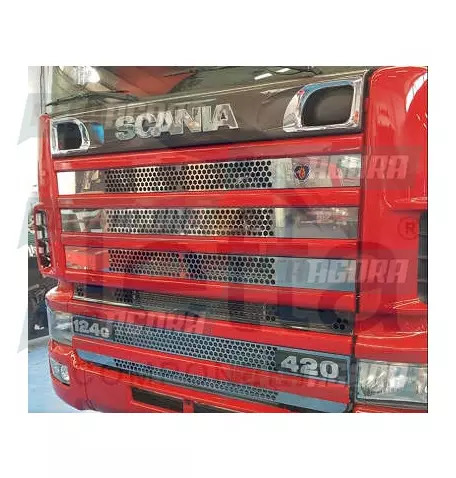 APLIQUE GRADE PARA SCANIA G/R SERIE 4 MASC MODERNA INOX JETTA (459765)