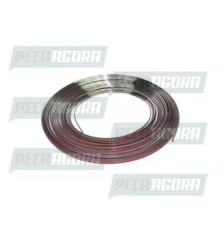 FRISO COLANTE LISO 07MM (ROLO COM  25 MTS.) CROMADO (423771)