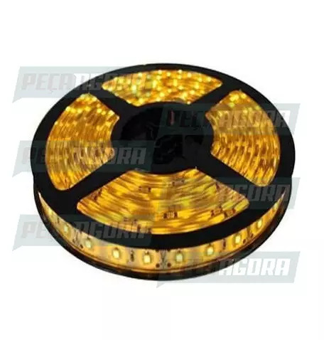 LAMPADA IMPORTADA LED FITA 12V 300 LEDS AMARELA SLIM (05 METROS) SILICONE (45474