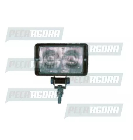 FAROL MILHA RETANG.RAIADO COM 2 LAMP H3 24V (455149)