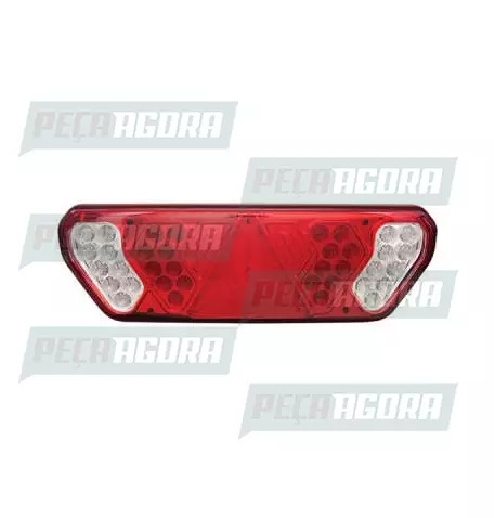 LANTERNA TRASEIRA LED CARRETA IMPLEMENTO/GUERRA 2012 24V ESQUERDO MULTILIGHT (44