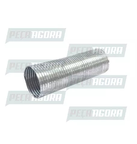 TUBO FLEXIVEL ESCAPAMENTO DIANTEIRO 3,5'' INOX MB 1620 BICUDO   (6954900065)