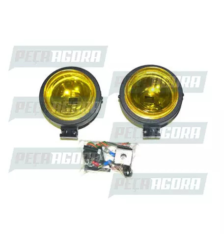 PAR FAROL MINI REDONDO AMARELO FORT LUZ (420661)