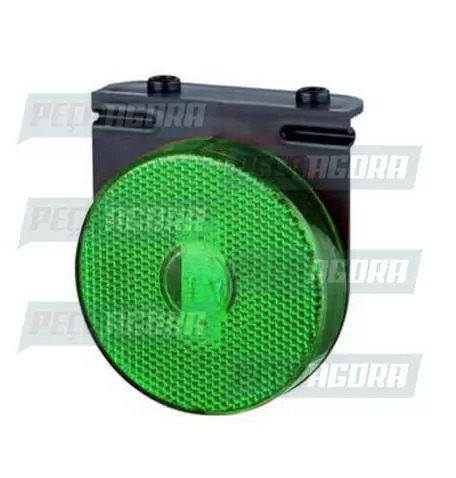 LANTERNA LATERAL GUERRA LED BIVOLT COM SUPORTE MOVEL BASE COM PARAFUSO 88MM -VD.