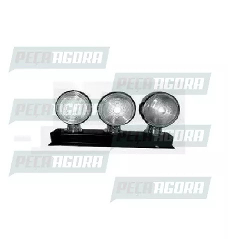 LANTERNA TRASEIRA 03 LENTES BOJUDA ALTA COM SUPORTE - CR (453906)