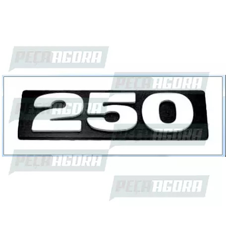 EMBLEMA PLASTICO GRADE ORIGINAL PARA SCANIA P93 ''250'' (384055)