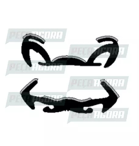 CANALETA VIDRO VOLKSWAGEN CAMINHAO 82... 00 FLOCADA AUTOTRAVI (442464)