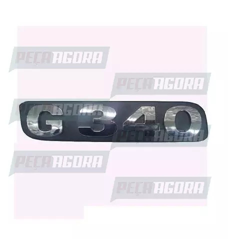 EMBLEMA PLASTICO GRADE CINZA PARA SCANIA ANTIGO ''G340'' (452285)
