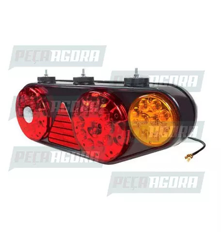 LANTERNA TRASEIRA KIT NOMA COM LED TRIANGULO DIREITO  PRADOLUX PL2104 (447639)