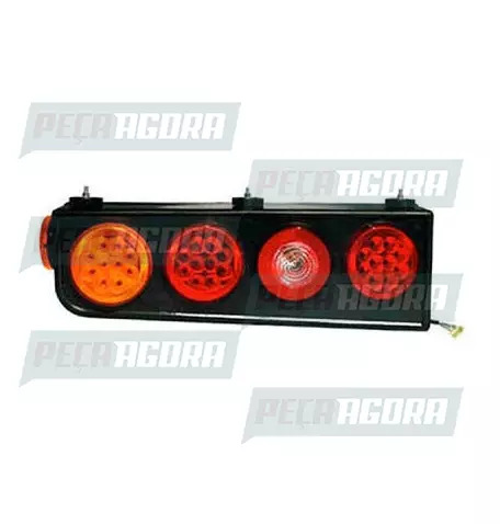 LANTERNA TRASEIRA KIT 2000 ESQUERDO SEM ABA SIMPLES PS LED 24V PRADOLUX PL2070 (