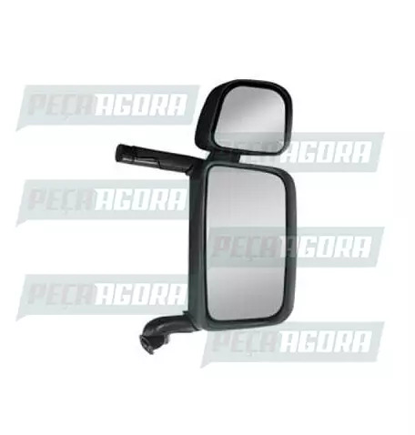 ESPELHO PARA SCANIA 124 ESQUERDO COM BRACO ALUMINIO COM DESEMBACADOR COM AUXILIA
