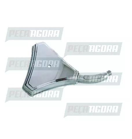 CALOTINHA CROMADA PLASTICA 3 PONTAS BOJUDA CANO FIXO DIREITO RODOAR (420917)