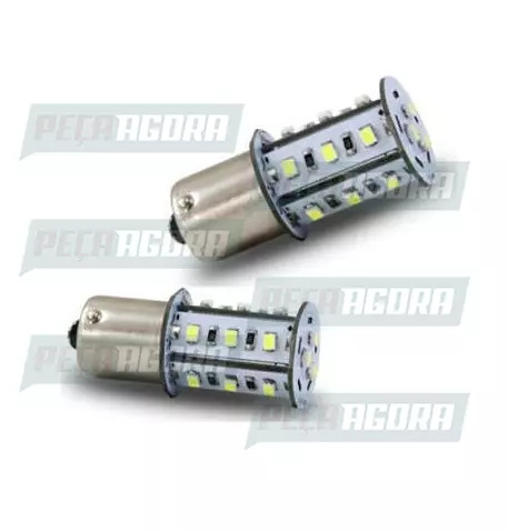 PAR LAMPADA IMPORTADA LED 1034 12V 18 LEDS TORRE 2 POLO VERMELHA (453442)