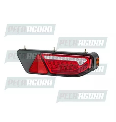 LANTERNA TRASEIRA LED KIT RANDON/NOMA COM TRIANGULO 24V ESQUERDO BRASLUX (442997