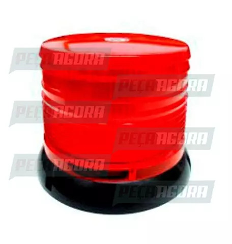 SINALIZADOR ''GIROFLEX'' DUPLA FUNCAO VM 24V 100 LEDS ROTATIVO MAGNETICO DNI (44