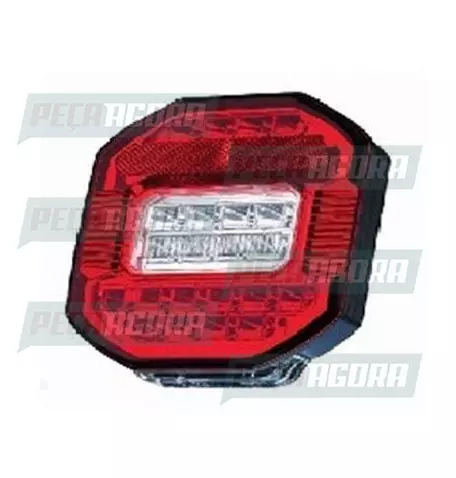 LANTERNA TRASEIRA MARMITAO EURO 5 LED COM LUZ PLACA 12V BRASLUX (445503)