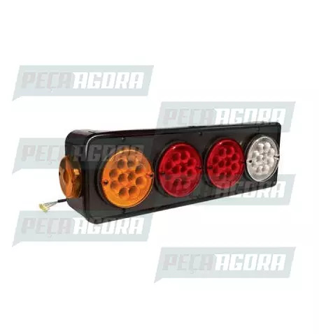 LANTERNA TRASEIRA KIT FACCHINI 40 LED SEM ABA BILATERAL PRADOLUX PL2020 (441201)