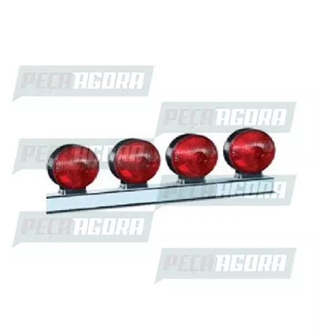 LANTERNA TRASEIRA 04 LENTES JEEP COM SUPORTE - VM PL0404 PRADOLUX (444015)