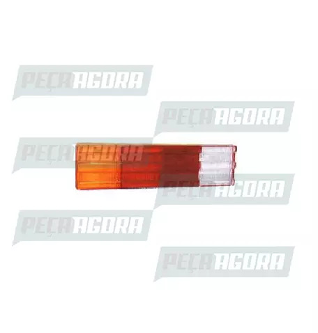 LENTE TRASEIRA MB 1618 BICUDO RETANGULAR BICOLOR COM BORDA REFORCADA E REFLETIVA