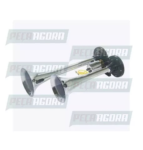 BUZINA SOLENOIDE AR METAL CROMADA 24V AVX (454734)