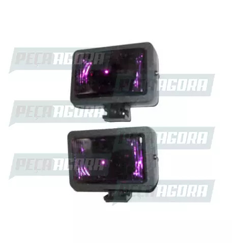 PAR FAROL MINI RETANGULAR ROXO FORT LUZ (420671)