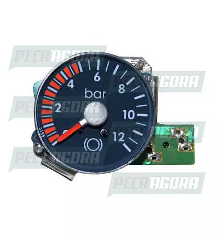 RELOGIO VOLKSWAGEN MANOMETRO MECANICO DUPLO PRESAO AR 0-12 BAR SEM CANECA (15100