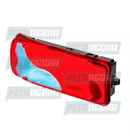 LANTERNA TRASEIRA MAN COM VIGIA ESQUERDO BOTINHA COM CONECTOR  LENTE AZUL IVA (2